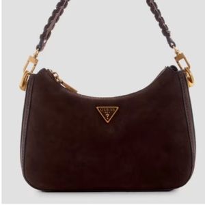 Guess Kaoma Fold Shoulder Bag in Brown